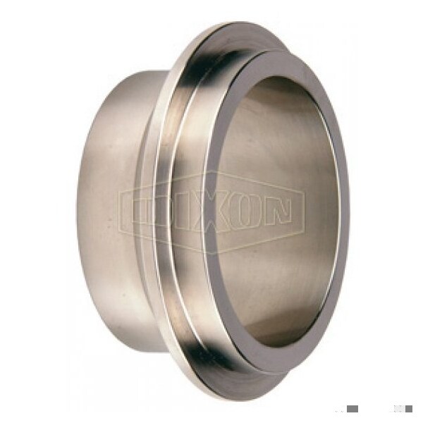 Short Weld Ferrule, 3 in Nominal, Male I-Line End Style, 304 SS, Domestic